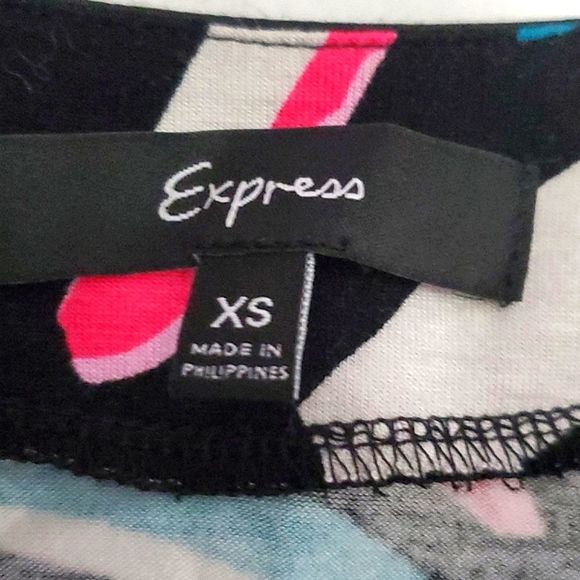 Express Colorful Floral Abstract Sequin Party Cocktail Evening Bodycon Dress - Picture 7 of 8